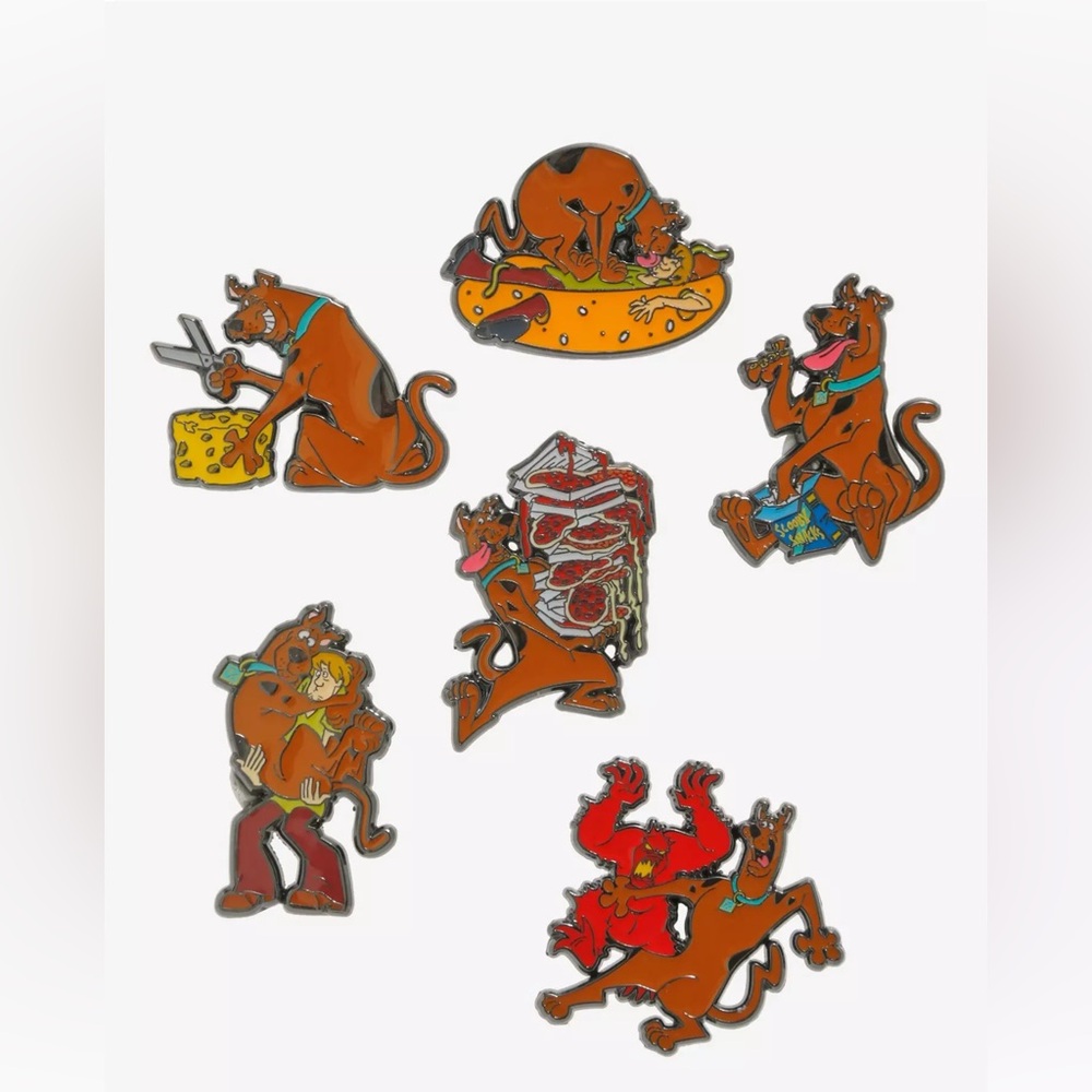 FULL SET Loungefly Scooby-Doo! Snacks & Monsters Blind Box Enamel Pin